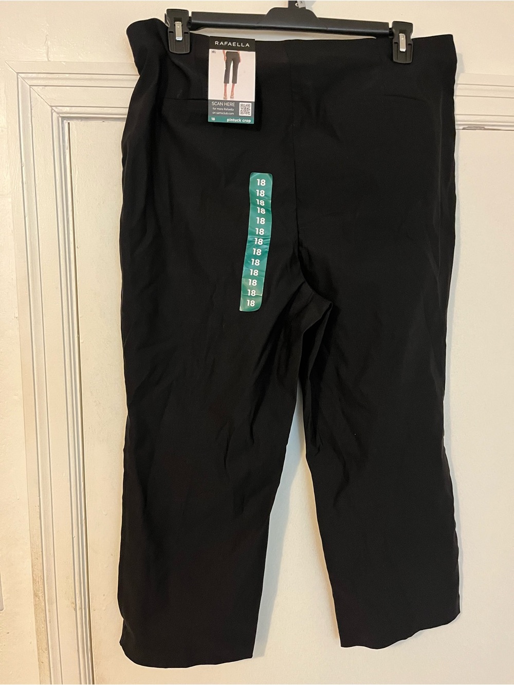 Rafaella Black Straight-Leg Chinos